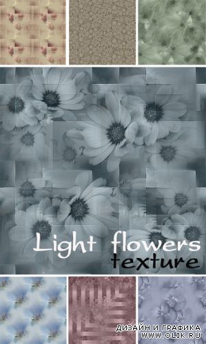 Light flowers texture