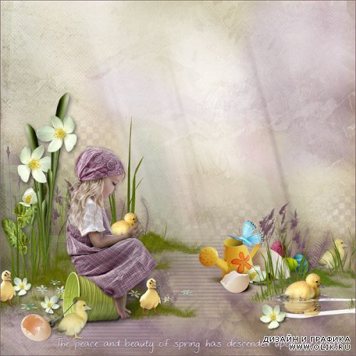 Scrap kit   Here Comes the Spring