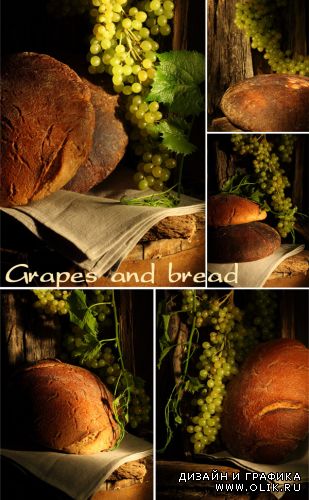 Grapes and bread