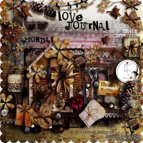 Скрап-набор «Love Journal» 