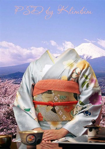 Шаблон для PHSP - "Белое кимоно"