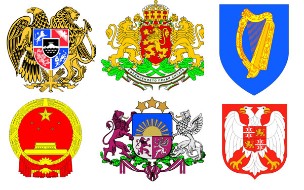 гербы стран мира в картинках