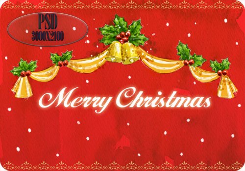Merry chistmas psd 5