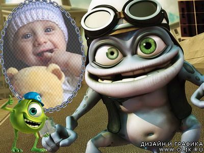 Рамка для фотошопа - Crazy Frog