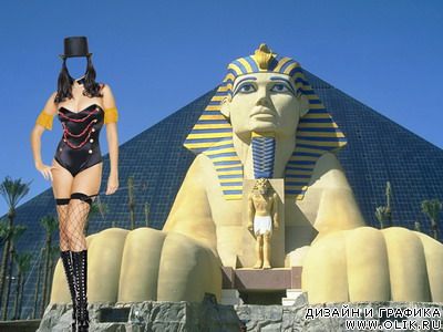 Шаблон для фотошопа - Клеопатра в Египте