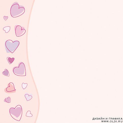 Scribble Hearts Seamless Background Vector