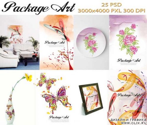 Package Art - 25 FULL LAYERED PSD