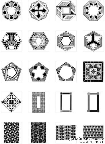 Геометрические узоры 5 Geometric patterns 5