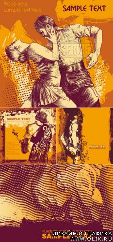 Векторный клипарт - SS Grunge Posters
