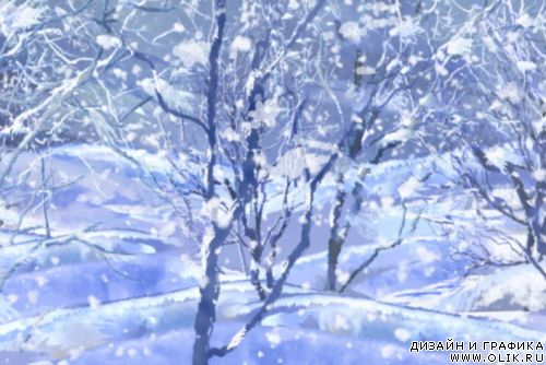 Footage - Снег в лесу 2
