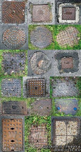Manhole Cover Textures