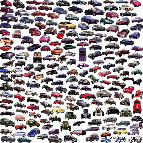Большая коллекция Автомобилей в одном PSD