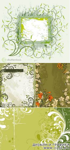 Векторный клипарт - SS Decorative Floral Frame