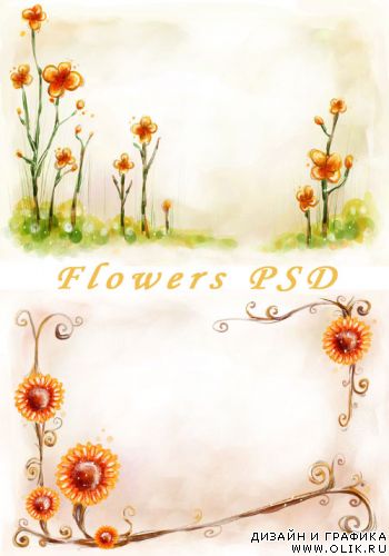 Flower PSD Template 4