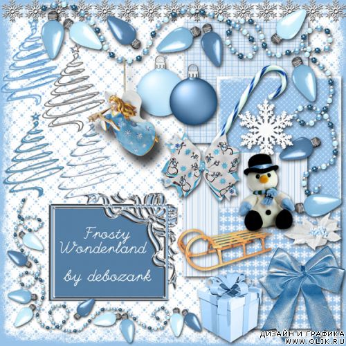 Скрап-набор - Морозная Страна Чудес / Frosty Wonderland