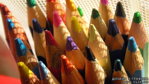 Клипарт - цветные карандаши