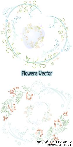 Flowers vectors 8
