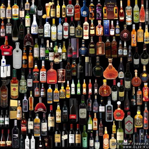 PSD набор алкогольных напитков