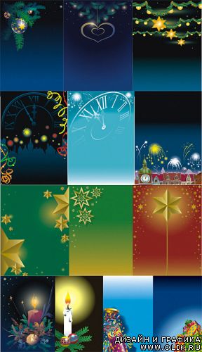 Christmas Vector Backgrounds 5