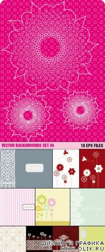 Векторный клипарт - Vector Backgrounds Set #4 Векторный клипарт - Vector Backgrounds Set #4