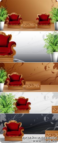Векторный клипарт - Interior & Furniture