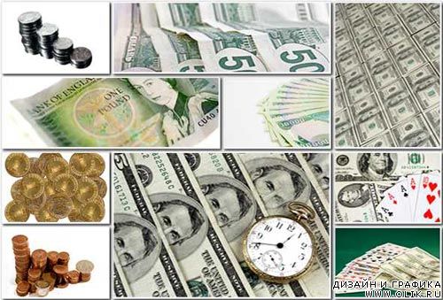 Деньги, монеты, валюта - профессиональный клипарт