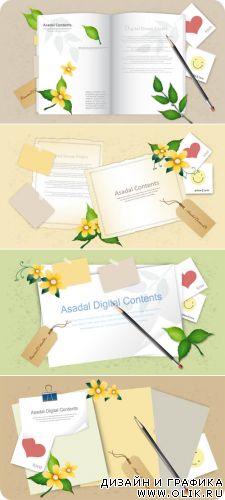 Векторный клипарт - Asadal Paper Card #5
