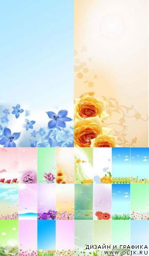 24 цветочные баннеры (PSD)