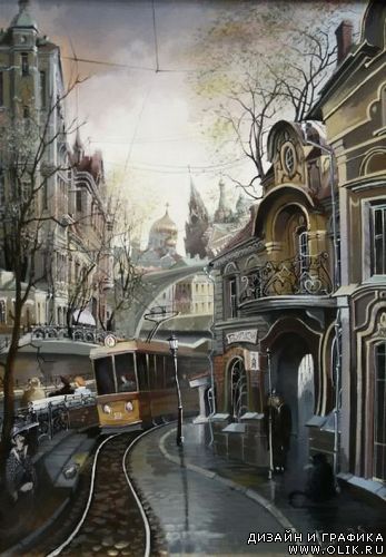 Картины Александра Стародубова. Старая Москва
