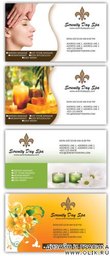 Business Card PSD Templates - Massage & Spa