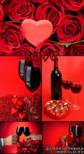 Love and Wine clipart