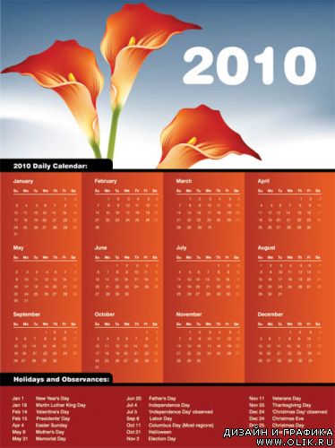 Calendar Flower