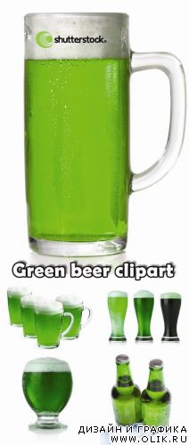 Green beer clipart 