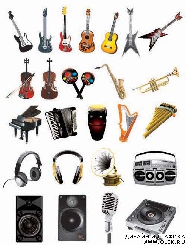 Vector Musical instruments