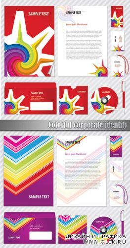 Colorful corporate identity