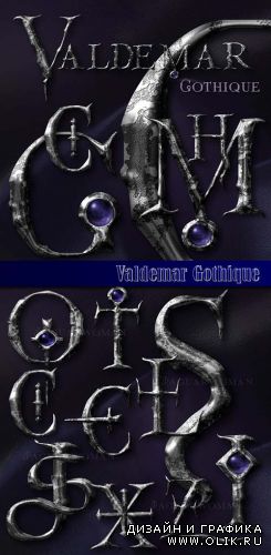 Valdemar Gothique Alphabet