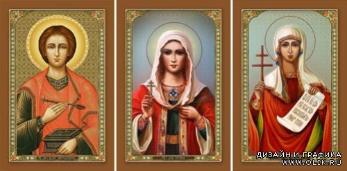 Православные иконы в JPG и PSD (Святые)