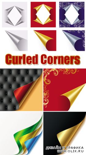 Curled Corners Vector