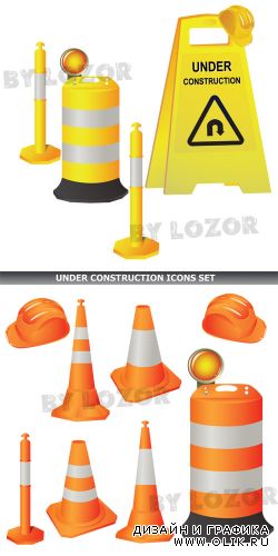 Under constructions icons
