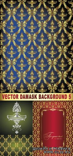 Vector Damask Background 5