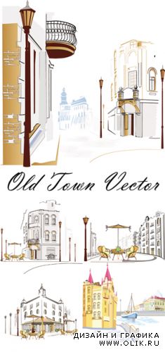 Old Town Streets Vector