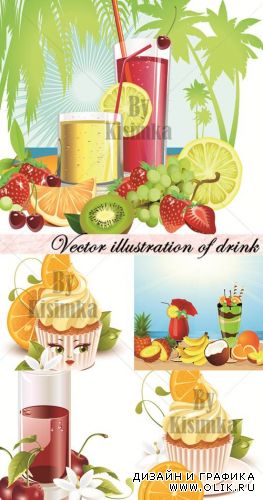 Vector illustration of drink