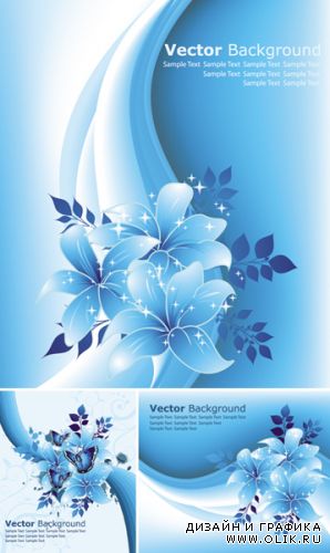 Blue Flowers Backgrounds