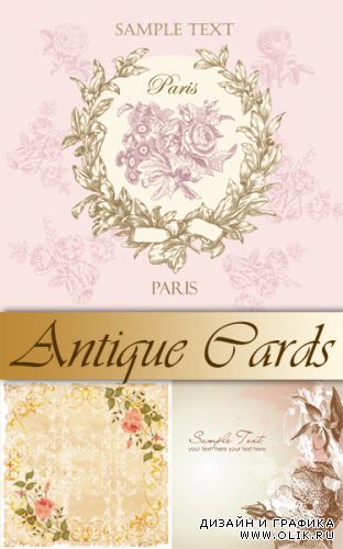 Antique Floral Cards