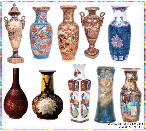 Clipart - Vases / Вазы