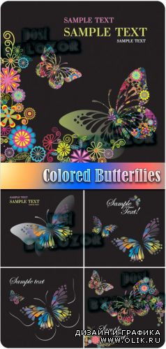 Colored Butterflies