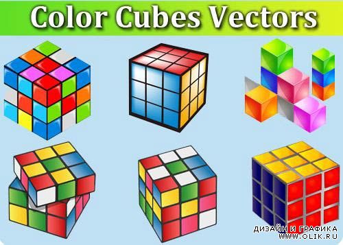 Color Cubes Vectors