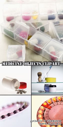 Medicine objects clipart