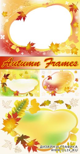 Autumn Frames Vector