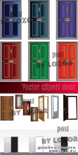Vector clipart door